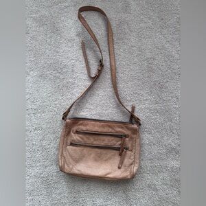 American Leather Co Tan leather Crossbody Bag